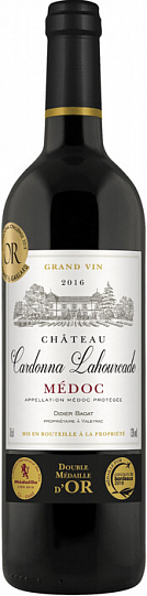 Вино Chateau Cardonna Lahourcade Medoc AOC 2014 750 мл 
