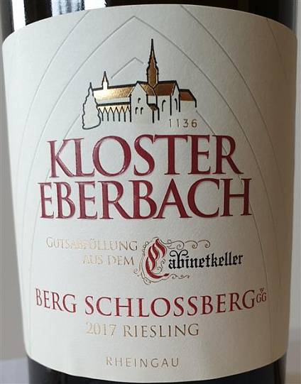 Вино Kloster Eberbach Rüdesheimer Berg Schloßberg Riesling Großes Gewächs  aus dem