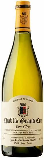 Вино Chablis Grand Cru Les Clos АОС  Domaine Jean-Paul & Benoit Droin  2019 750 м
