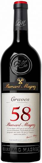 Вино Bernard Magrez 58 Bordeaux AOC Rouge red  2020 750 мл