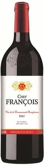Вино Chef Francois  Rouge Dry   1000 мл