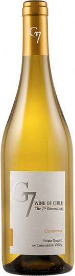 Вино G7 Chardonnay Loncomilla Valley Vina Carta Vieja  2020 187  мл