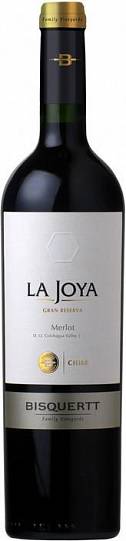 Вино Bisquertt  La Joya  Gran Reserva  Merlot  Colchagua Valley DO red  2020  750 мл