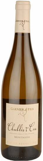 Вино Domaine Garnier Chablis Premier Cru  Montmains АОС  2020 750 мл