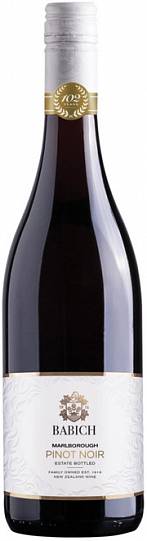 Вино Babich Marlborough Pinot Noir  red  2019 750 мл