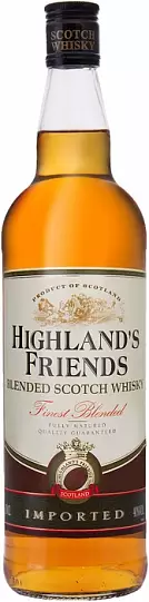 Виски  Highland's Friends  Blended 700 мл  40%