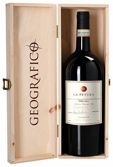 Вино Geografico  La Pevera  Toscana IGT  Ла Певера п/у   2018 1500 мл