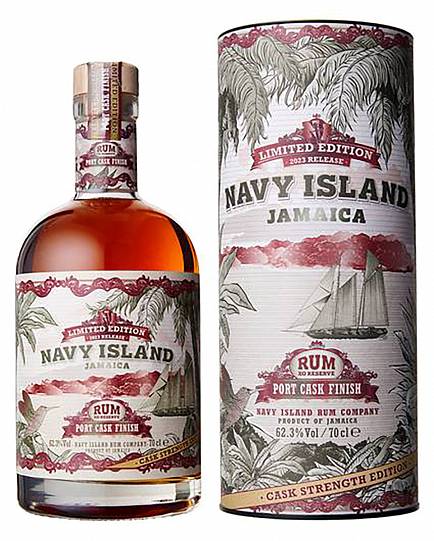 Ром  Navy Island Jamaica Rum Port Cask Finish Cask  in gift box   700 мл  46 %