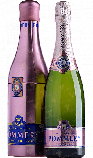 Шампанское Vranken Pommery Monopole Pommery Brut Rose Champagne AOC metal box  7