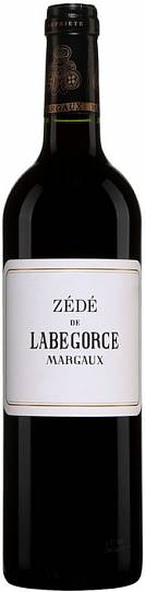 Вино Zede de Labegorce, Margaux AOC  Зеде де Лябегорс 2015  750 мл