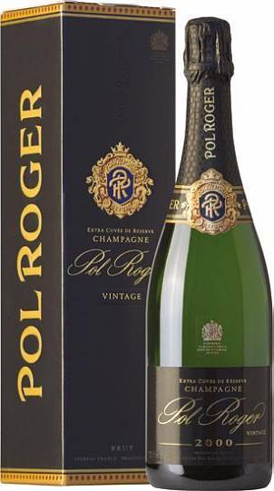 Шампанское Pol Roger  Brut Vintage    gift box  2012 2 glass  750 мл