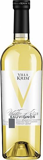 Вино  Villa Krim     Вилла Крым   Совиньон  белое сухое 750