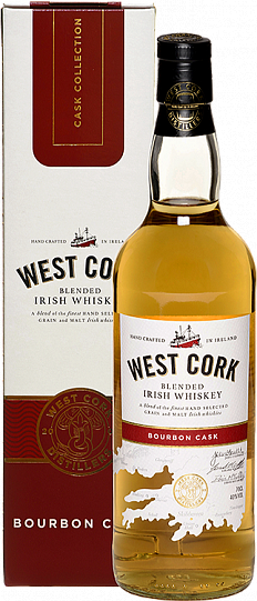 Виски West Cork Bourbon cask gift box  700 мл