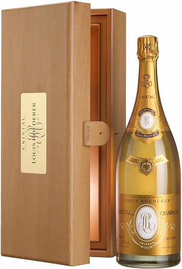 Шампанское Cristal AOC wooden box  2007 3000 мл