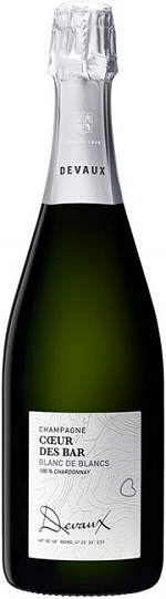 Шампанское Devaux  Coeur des Bar Blanc de Blanc Brut Champagne AOC 750 мл 