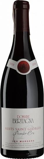 Вино Domaine Bertagna Nuits-Saint-Georges 1-er Cru Les Murgers 2018 750 мл 13,5%