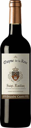 Вино  Mayne de La Rose Grande Cuvee  Saint-Emilion AOC  2016 750 мл