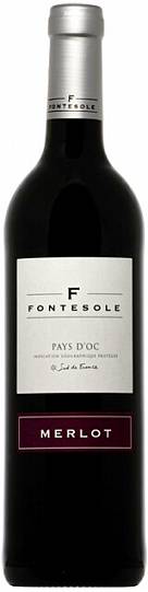 Вино  Fontesole  Merlot  Pays d'Oc    750 мл  