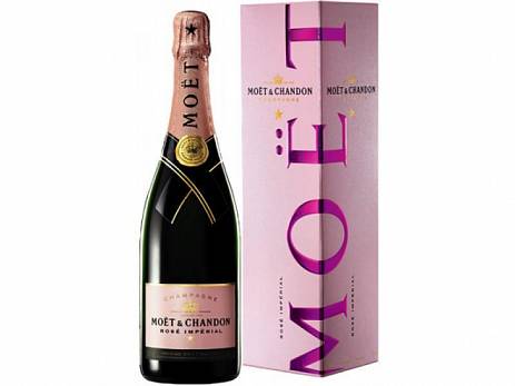 Шампанское Moet & Chandon Brut Imperial Rose gift box 750 мл