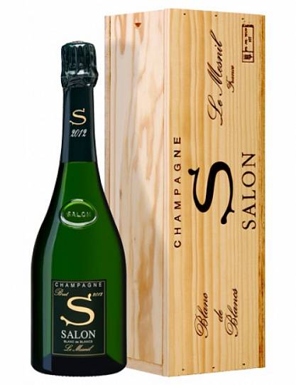 Шампанское Salon Сhampagne Le Mesnil Blanc de Blancs 2012 gift box 750 мл 
