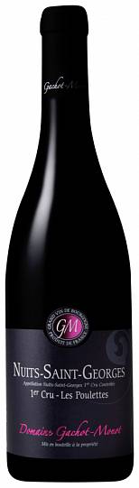Вино Domaine Gachot-Monot Nuits-Saint-Georges 1er Cru Les Poulettes 2018 750 мл 13,5