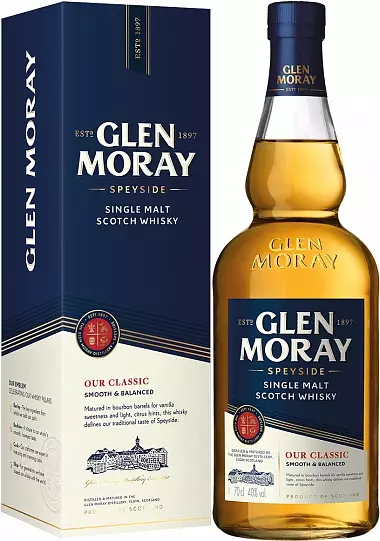 Виски  Glen Moray Our Classic gift box 2023 700 мл 40%