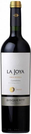 Вино Bisquertt La Joya  Gran Reserva  Carmenere  Colchagua Valley DO   2020  750 мл