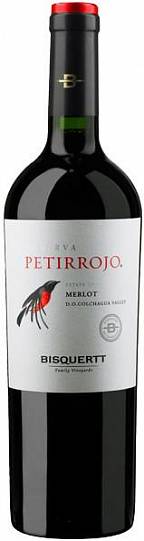 Вино Bisquertt Petirrojo Reserva Merlot Colchagua Valley DO 2018 750 мл