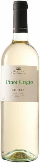 Вино  Marchese Montefusco Pinot Grigio  Sicilia IGT   2019  750 мл
