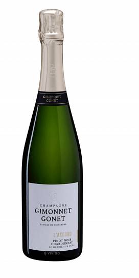 Шампанское GIMONNET GONET L'Accord Assemblage Brut 2021 750 мл 12%