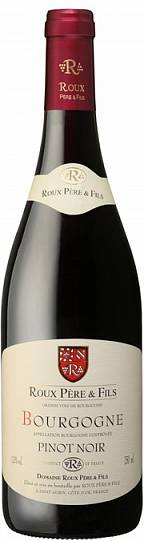 Вино  Domaine Roux Pere & Fils   Bourgogne Pinot Noir  Ру Пэр & Фис, Бург