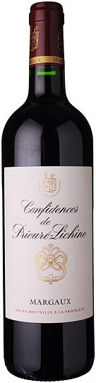 Вино Confindences de Prieure-Lichine AOC Margaux dry red  2016  750 мл 14%