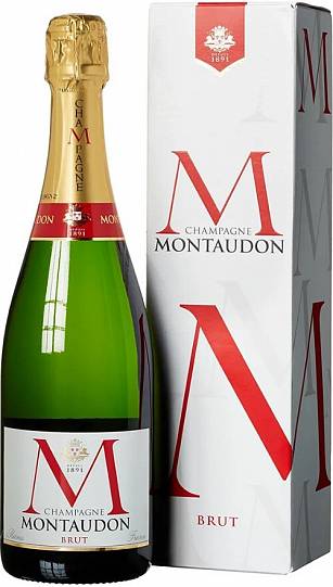 Шампанское Champagne Montaudon Brut gift box  750 мл 