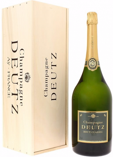 Шампанское Deutz Brut Classic wooden box  6000 мл