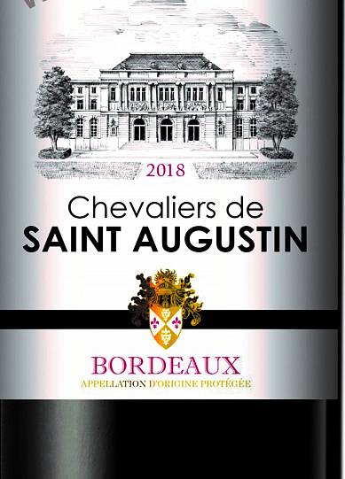 Вино   Chevaliers de Saint Augustin AOP Bordeaux  Шевалье де Сент Агу