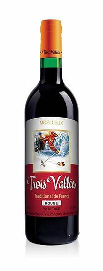 Вино Trois Valles Труа Валле  красное полусладкое 700 мл 