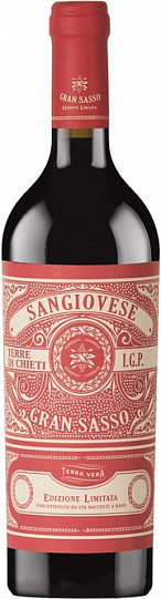 Вино Gran Sasso Sangiovese Terre di Chieti Гран Сассо Санджовезе Т
