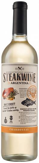 Вино Steakwine Chardonnay Стейквайн Шардоне 2019 750 мл