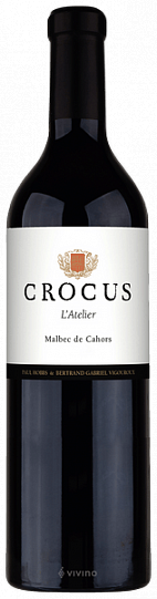 Вино   Crocus L'Atelier Malbec  de Cahors   Крокус Л'Ателье Поль Бе