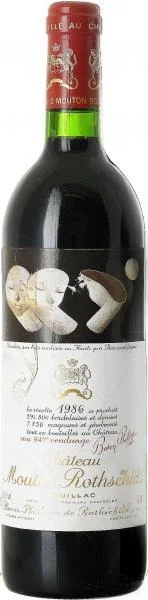 Вино Chateau Mouton Rothschild, Pauillac AOC Premier Grand Cru Classe Шато Мутон Ротшильд, 1986