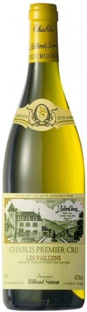 Вино Billaud-Simon Chablis Premier Cru Les Vaillons  Бийо-Симон Шабли Премье Крю  Ле Вайон  2018  750 мл