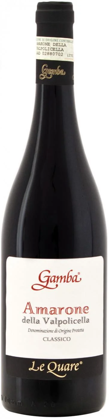 Gamba  Le Quare Amarone della Valpolicella DOP Classico  Гамба  Ле Кваре Амароне делла Вальполичелла Классико  2013 375 мл