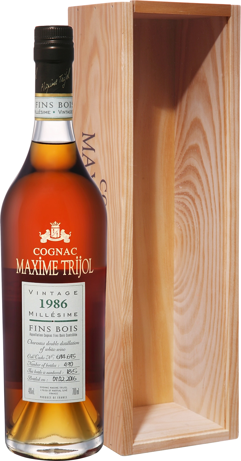 Коньяк Maxime Trijol  Fins Bois   1986 г   700 мл