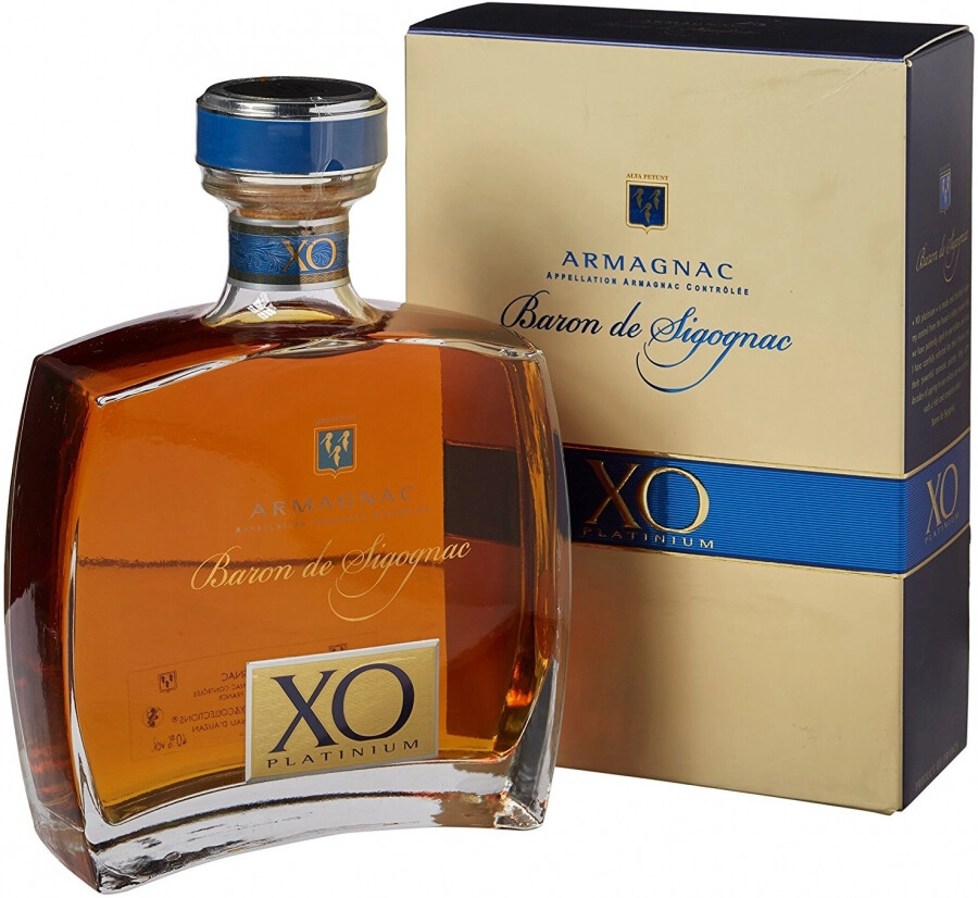 Арманьяк Baron de Sigognac XO Platinum  700 мл