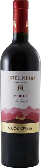 Вино Mezzacorona Castel Pietra Merlot Dolomiti IGT Кастель Пьетра Мерло 2018 750 мл