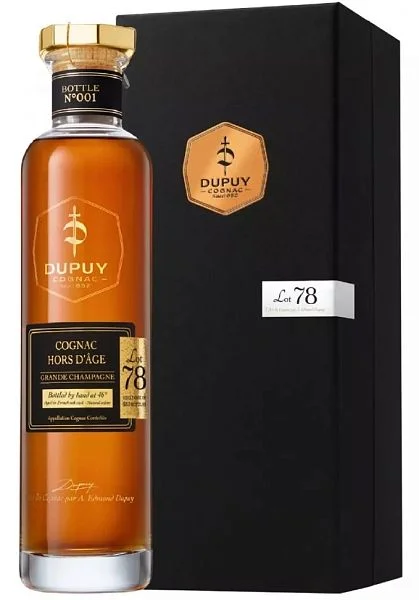 Коньяк Dupuy Hors D'Age LOT 78 Grande Champagne AOC in gift box 700 мл