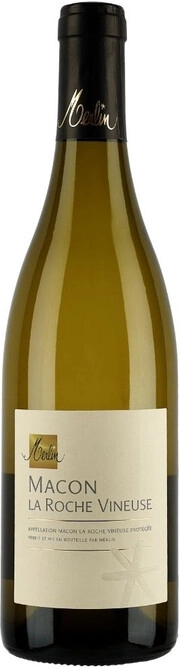 Вино Merlin Macon La Roche Vineuse AOP  Мерлян Макон Ля Рош Винез 2018 750 мл