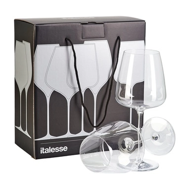 Набор  из 2-х бокалов для красного вина Italesse Etoile  Noir Италессе Этуаль Нуар  790 мл