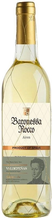 Вино Baronessa Rocco Airen   Semiseco  La Mancha DO semi dry white  750 мл