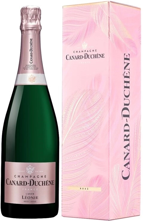 Шампанское Canard-Duchene Cuvee Leonie Rose Brut Champagne AOC gift box  2020 750 мл